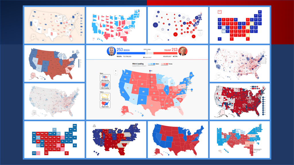 Election Map Visualizing The 2020 U.S. Presidential Electoral Vote Results, AnyChart