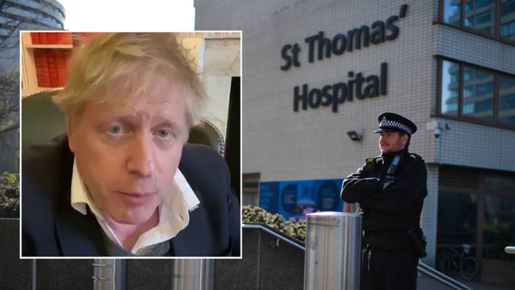 Boris Johnson is being treated in St Thomas' Hospital in central London